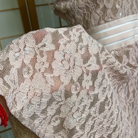 ❌ SOLD 💝 LIVE SHOW 💝BUNDLE ❌Lace All Over Skater Skirt Dress CITY STUDIO Size 13 - Picture 9 of 15